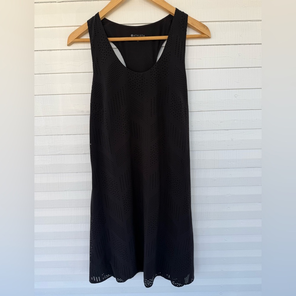 Athleta Black razor back shell dress